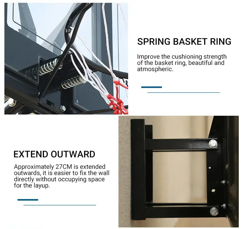 Professional Basketball Backboard Wall Mounted Relaxio.
