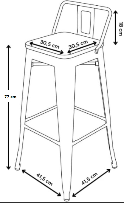 Dinning Chair Bar Stool Cafe Chair Stool Set of 4 PCs Promo + Snap Deal.