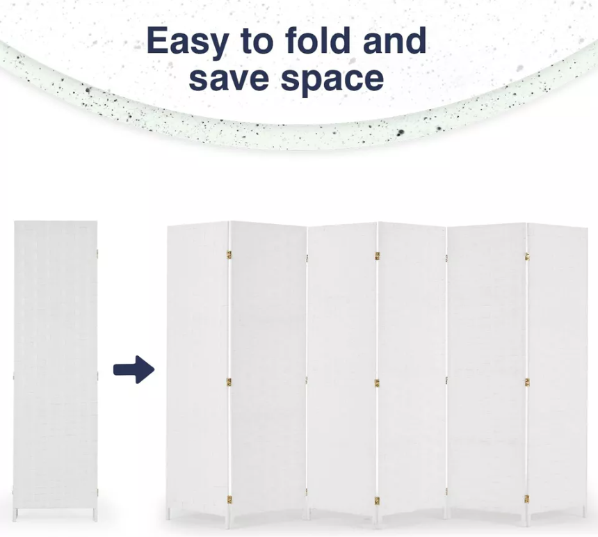 Folding Room Dividers Partitions Screen 6 Panel Relaxio.