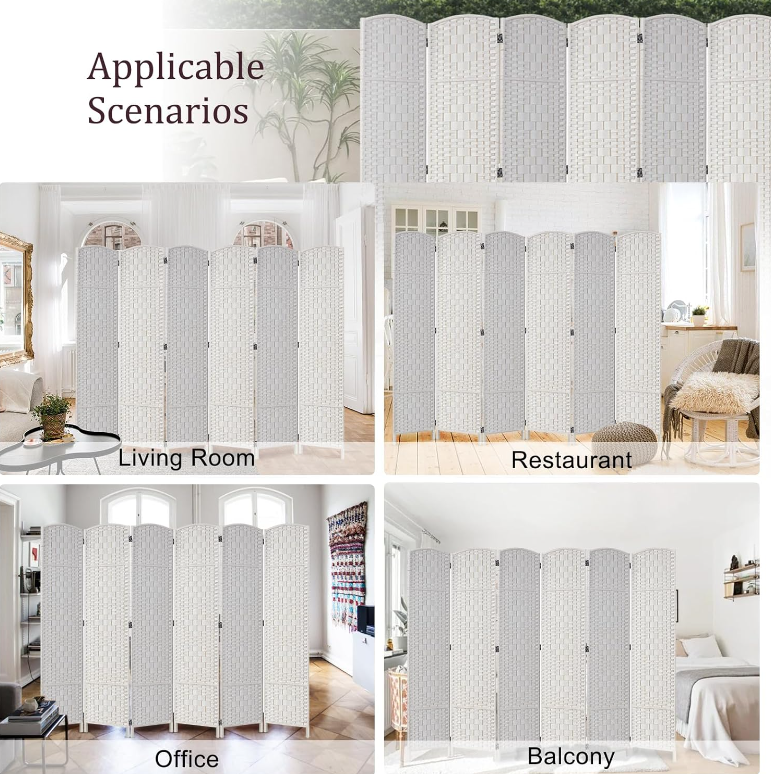Folding Room Dividers Partitions Screen 6 Panels Relaxio.