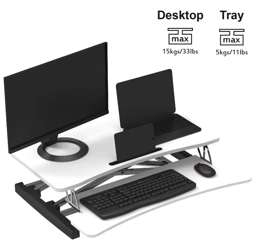 My Office Height Adjustable Desk Riser Standing Desk Relaxio.