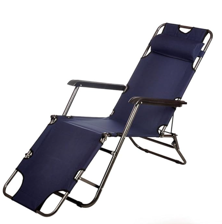 Zero Gravity Foldable Outdoor Leisure Lounge Folding Bed Camping Garden Beach Recliner Deck Chairs + Relaxio.