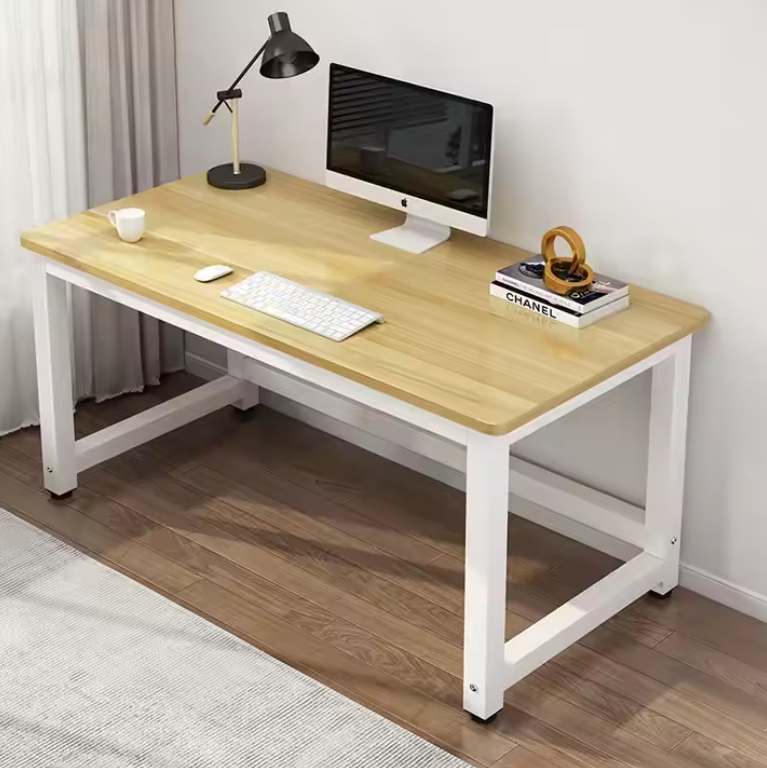 Midnight Black Computer Desk – Simple Modern Maple White Desktop Computers