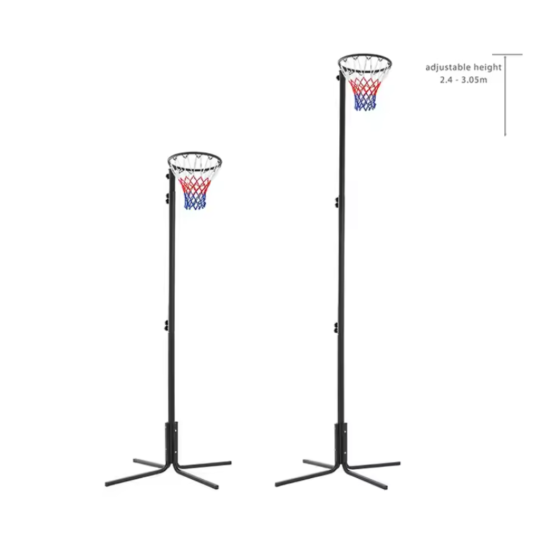 Portable Adjustable Basketball Hoop – Durable Steel Frame with All-Weather Net Basketball Hoops