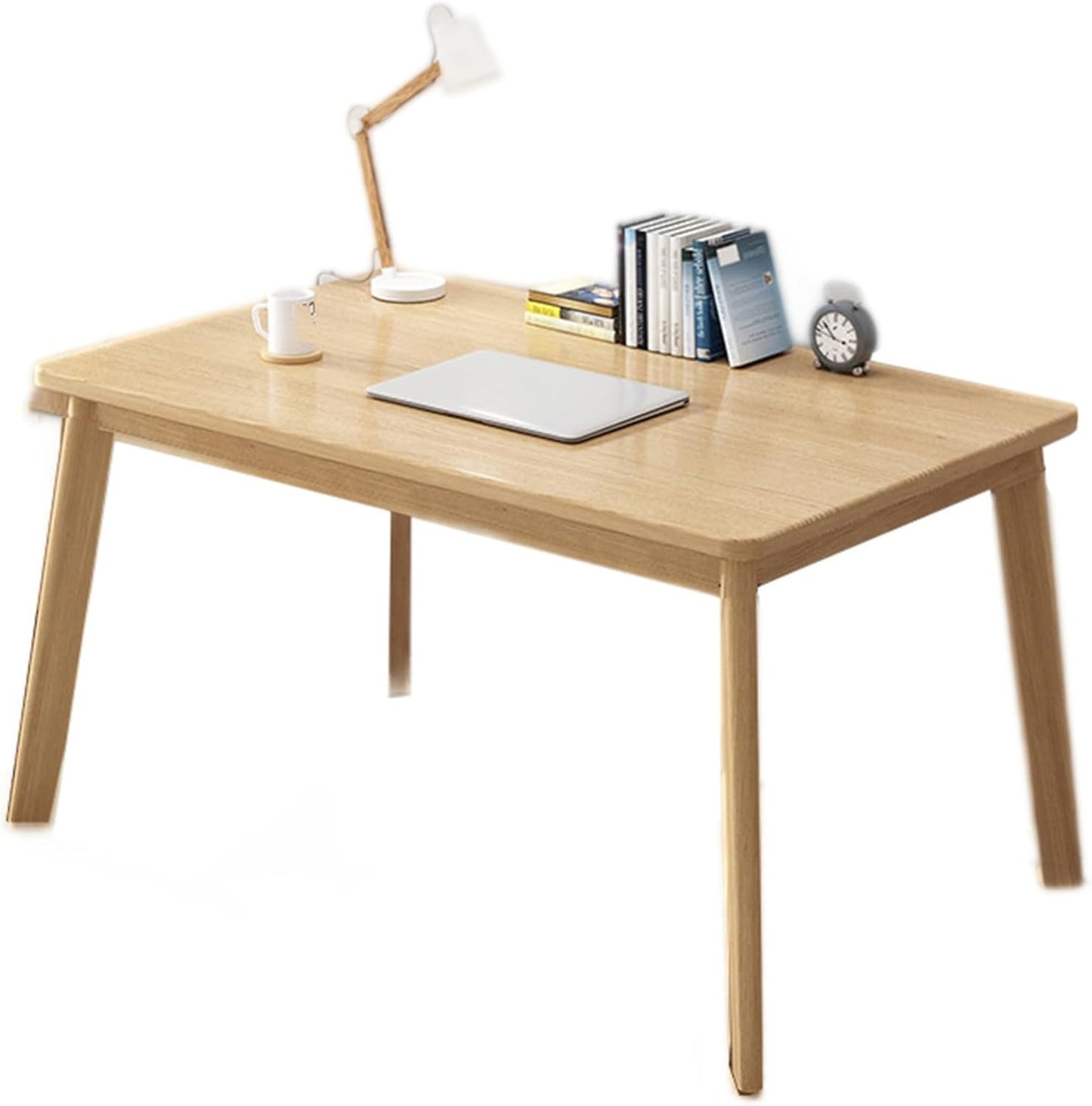 Computer Desk with Solid Wood Legs – 120cm Modern Writing Table for Home Office