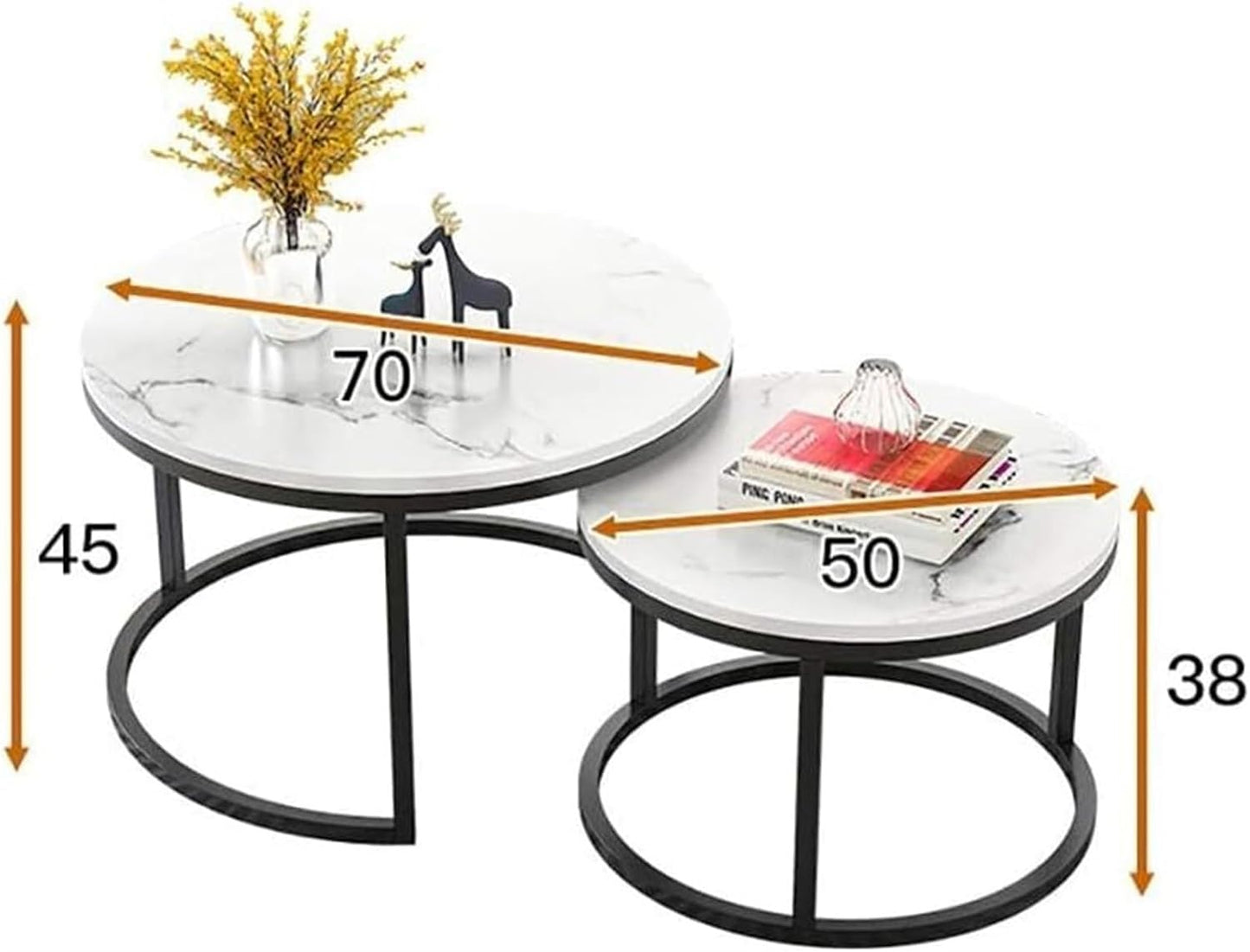 Nested Coffee Table β Round Stacking Coffee Tables Coffee Table