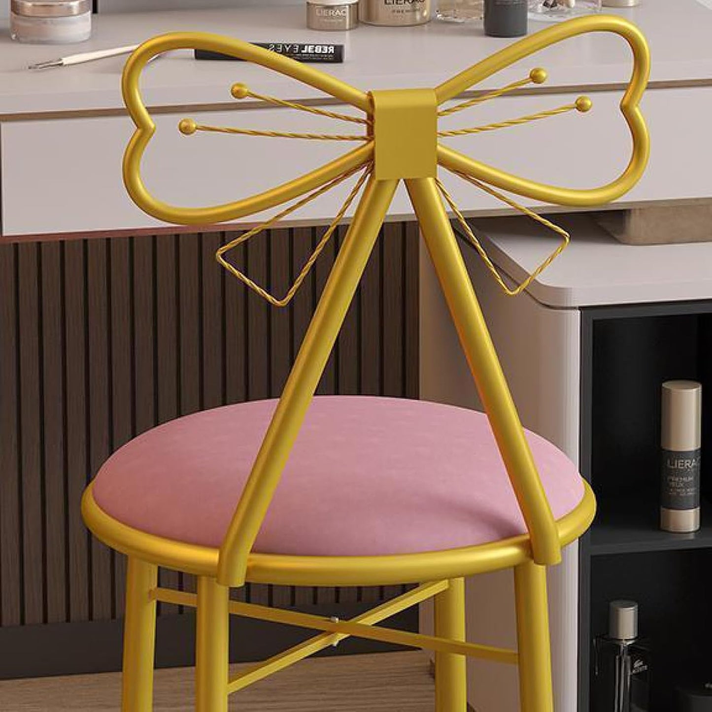 Butterfly Upholstered Vanity Chair Chair