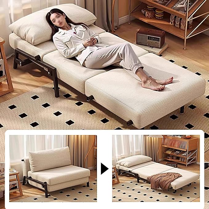 3 in 1 Convertible Sofa Bed with Couch Bed Pull Out Sofa Bed