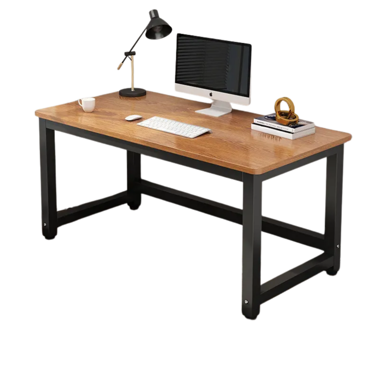 Midnight Black Computer Desk – Simple Modern Brown Desktop Computers