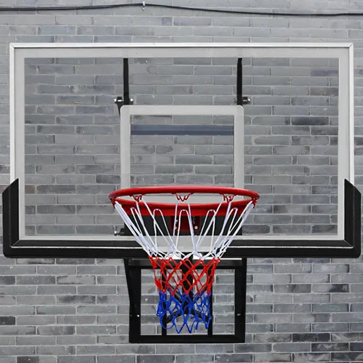Height Adjustable Wall Mount Basketball Hoop With PC Backboard + Relaxio.
