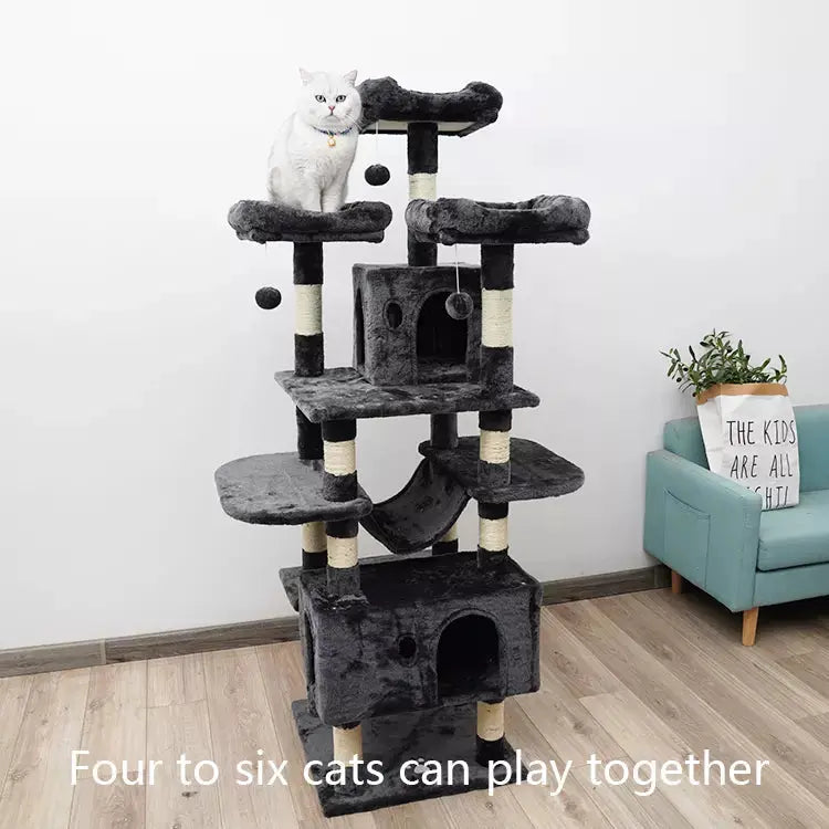 Cat Tower Cat Scratching Sleeping Playing Tree- 167 CM Relaxio.