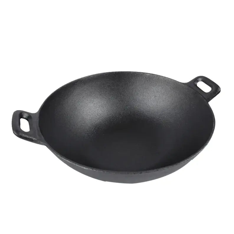Cast Iron Wok Frying Pan +  Snap Deal.