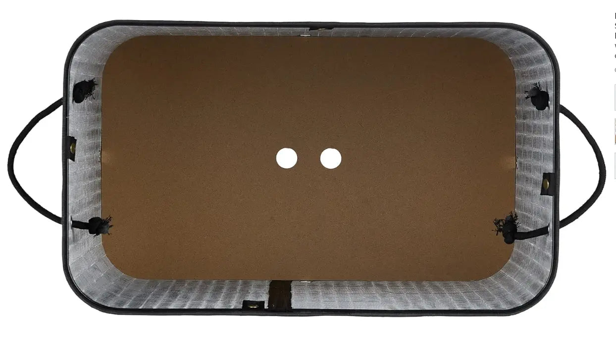 Bamboo Laundry Baket Sorter 3 Compartments with Lid Handle +  Relaxio.