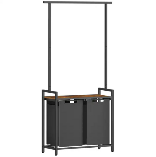 Laundry Basket Pull Out With Cloth Hanger VASAGLE   Relaxio.