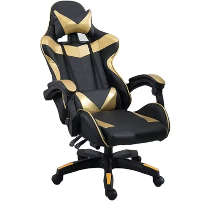 Ergonomic Gaming Chair with Adjustable Backrest & Lumbar Support