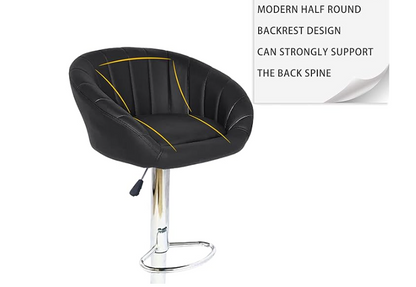 Bar Stool Chair with Back Support Set Of 4 PCs   Relaxio.