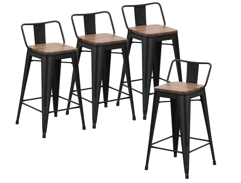 Dinning Chair Bar Stool Cafe Chair Stool Set of 4 PCs Promo +  Snap Deal.