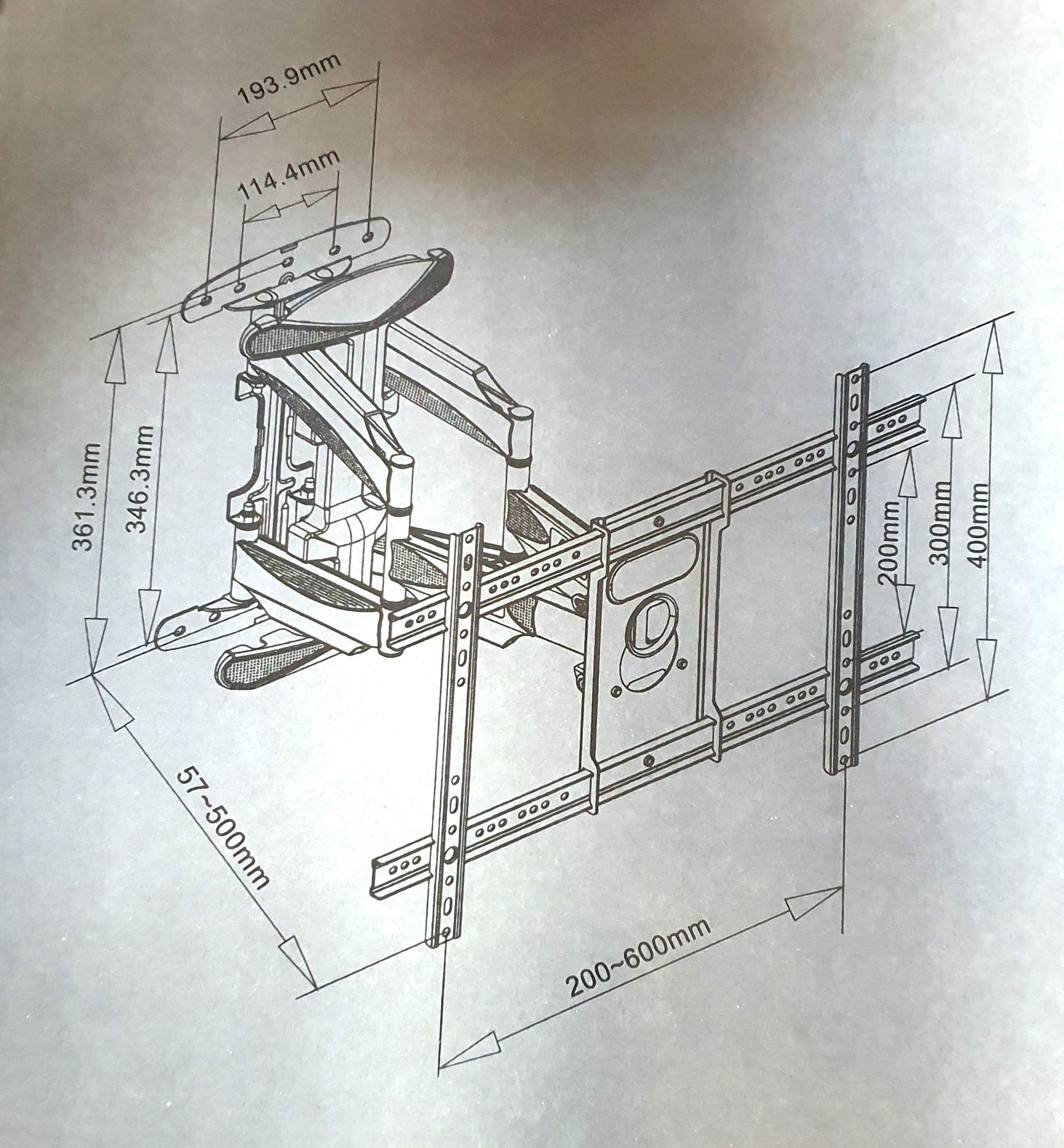 Tv Bracket Wall Mount For Tv Size 40 To 75 Inch Promo +  Snap Deal.