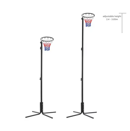 Portable Adjustable Basketball Hoop – Durable Steel Frame with All-Weather Net Basketball Hoops