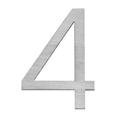 Letterbox Number House Number Stick On Slim - Stainless Steel