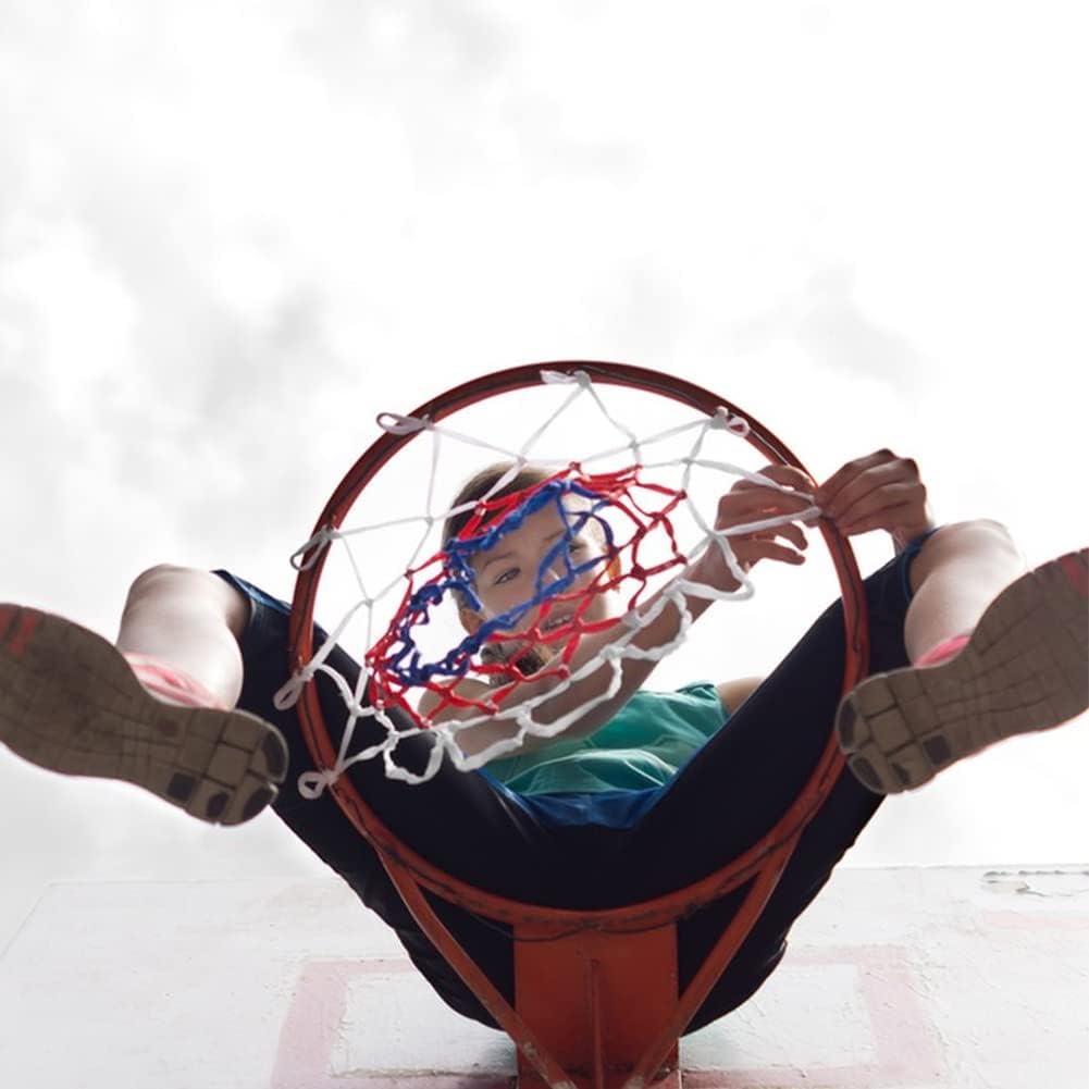 18" Basketball Hoop Rim with Net – Standard Size