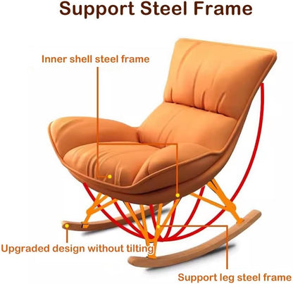 Comfortable Rocking Chair for Bedroom Living Room chair With Ottoman