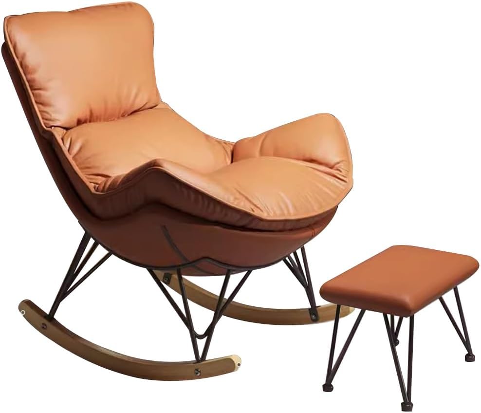 Comfortable Rocking Chair for Bedroom Living Room chair With Ottoman