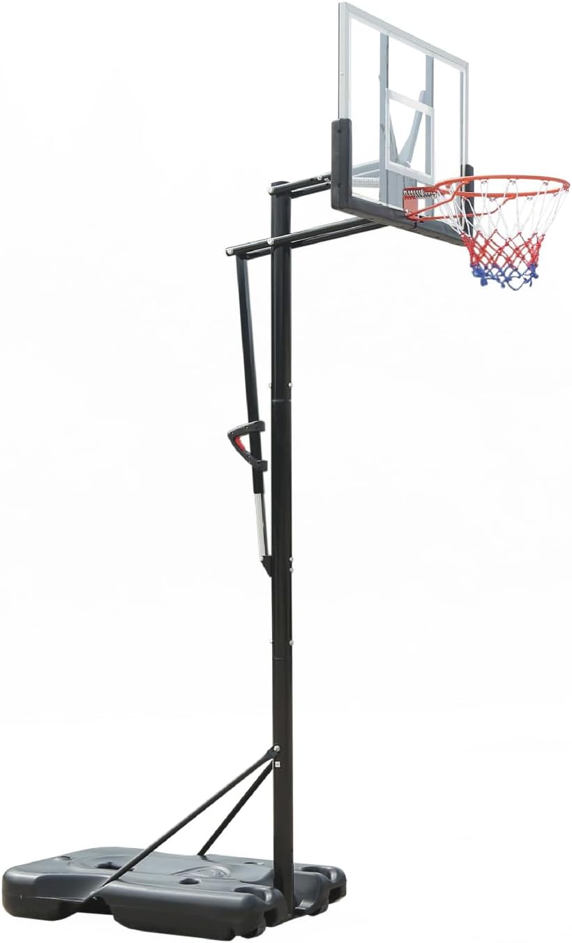 Portable Basketball Hoop with Wheels – Adjustable 4.4ft–10ft, Indoor/Outdoor