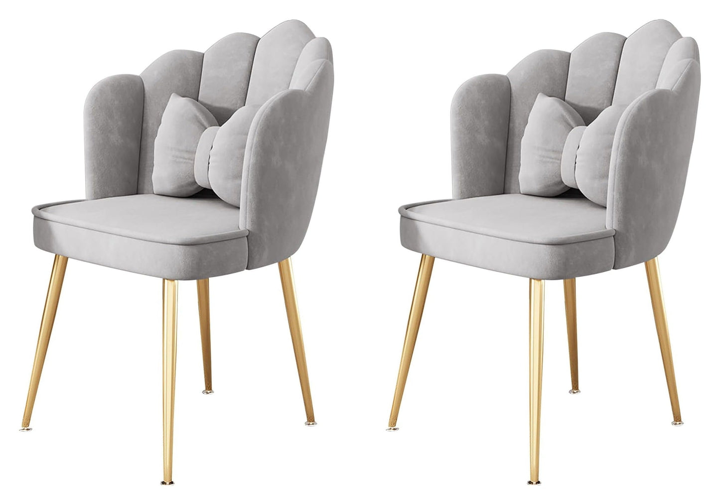Living Room & Dining Velvet Chairs – Pack of 2, Modern Home Seating