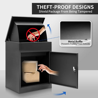 Letterbox parcelbox Mailbox Wall Mounted