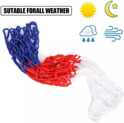 18" Basketball Hoop Rim with Net – Standard Size