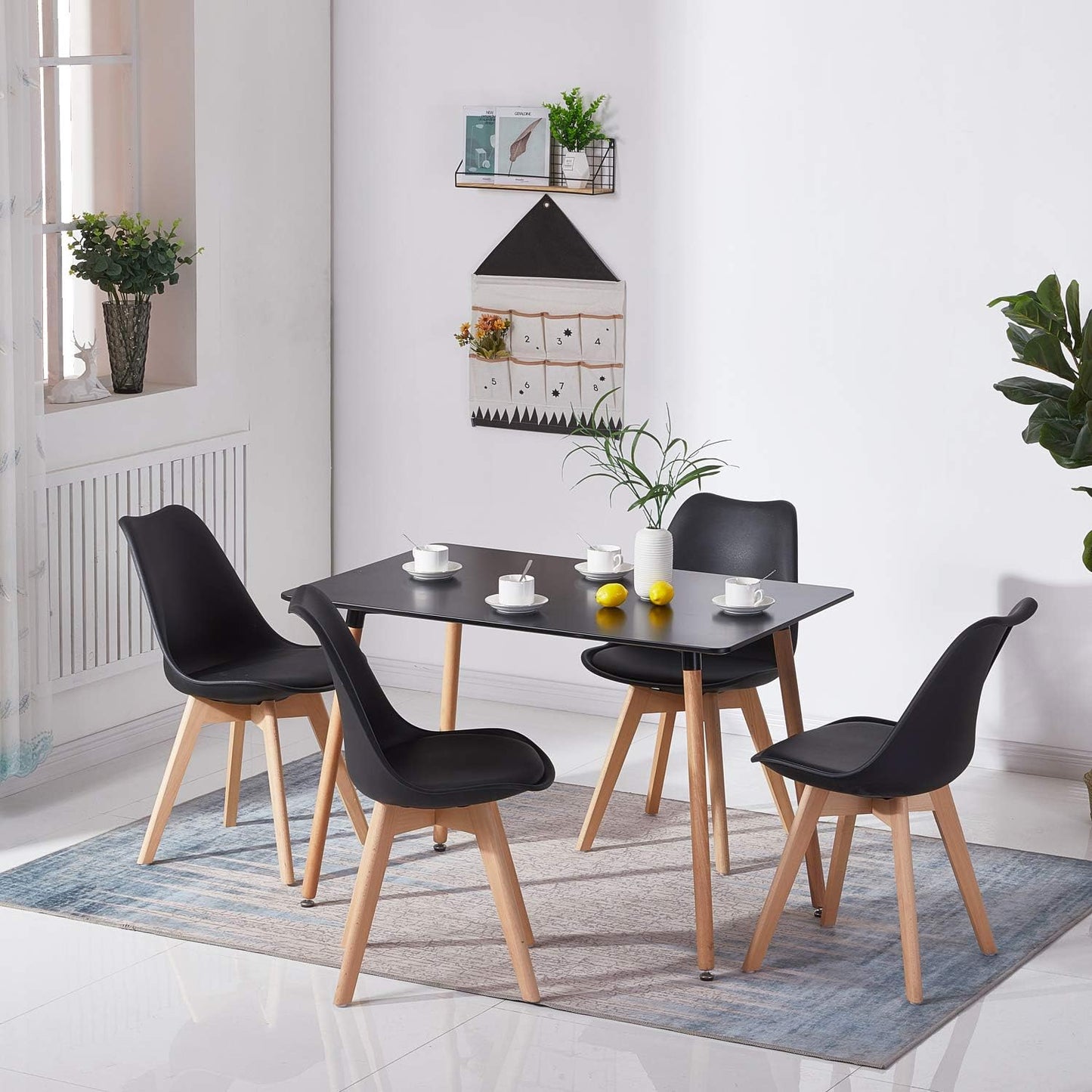Modern Dining Table with 4 Chairs – Versatile and Stylish