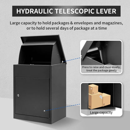 Letterbox parcelbox Mailbox Wall Mounted