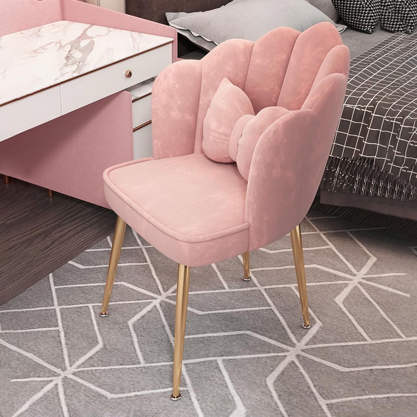 Living Room & Dining Velvet Chairs – Pack of 2, Modern Home Seating