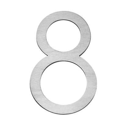 Letterbox Number House Number Stick On Slim - Stainless Steel