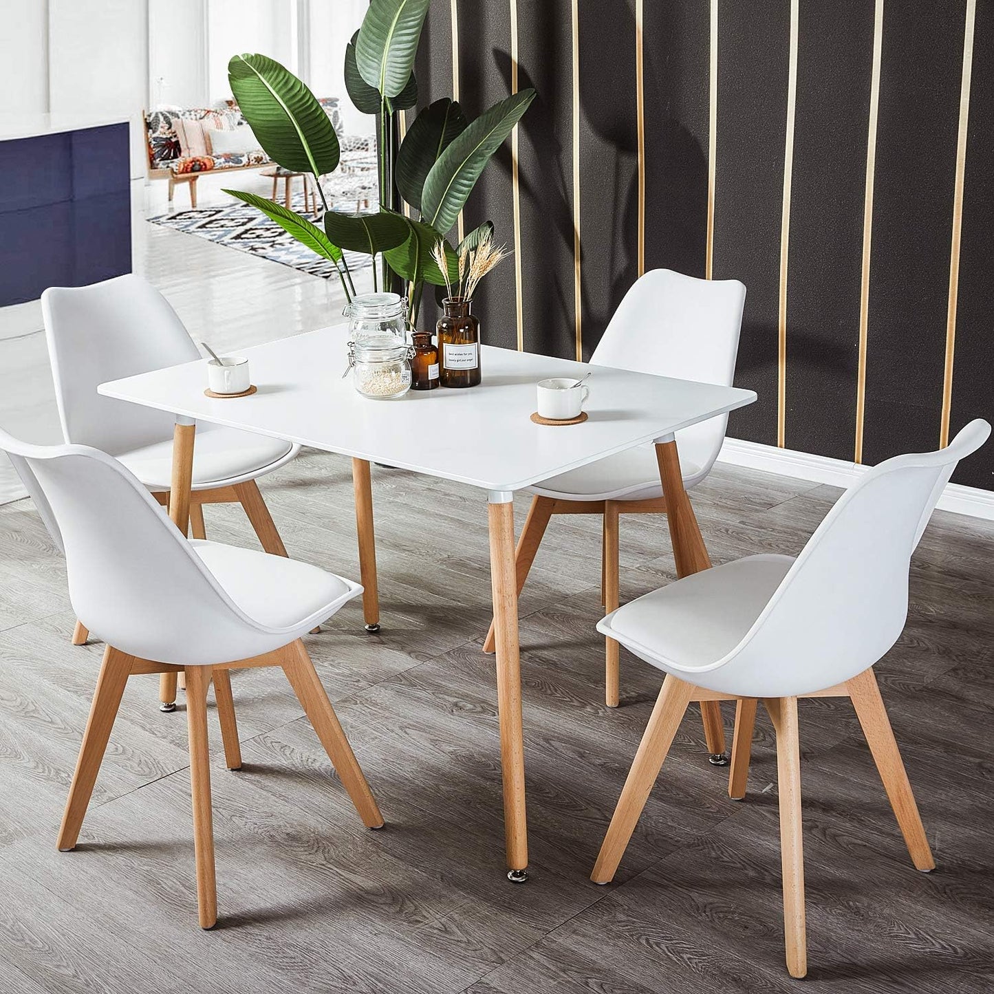 Modern Dining Table with 4 Chairs – Versatile and Stylish