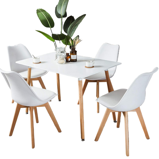 Modern Dining Table with 4 Chairs – Versatile and Stylish