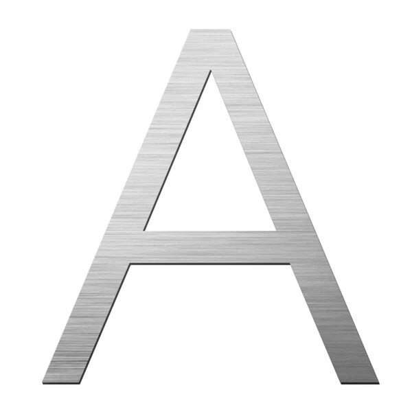 Letterbox Number House Number Stick On Slim - Stainless Steel