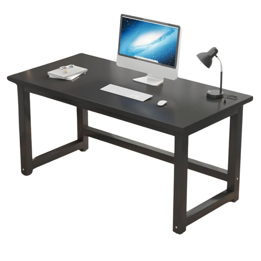 Midnight Black Computer Desk – Simple Modern Desktop Computers