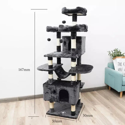 Cat Tower Cat Scratching Sleeping Playing Tree- 167 CM   Relaxio.
