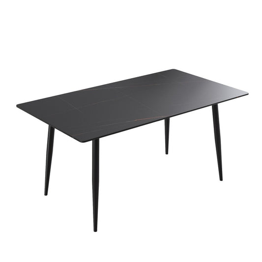 Modern Marble Top Dining Table - Elegant & Durable Black Dining Table