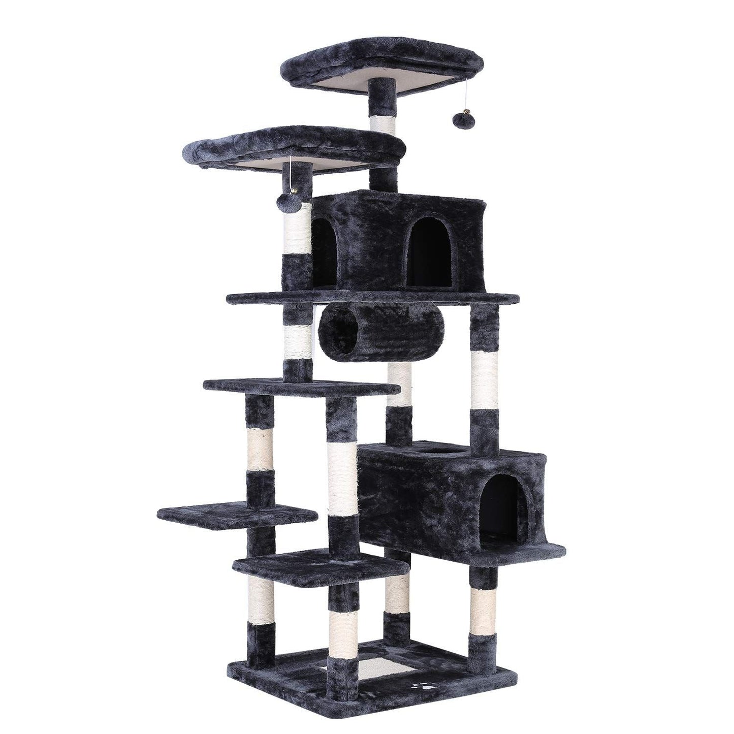 206cm Cat Tree Tower – Sturdy Pet Condo for Scratching, Climbing & Resting