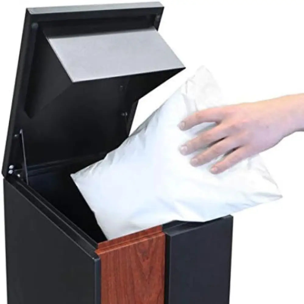 Large Outdoor Parcel Letterbox – Black Wood Grain Finish letter Box