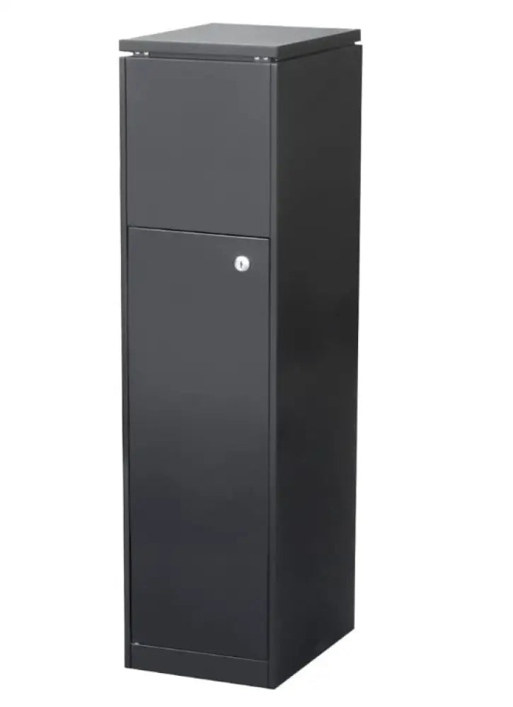 Large Outdoor Parcel Letterbox – Black Wood Grain Finish letter Box