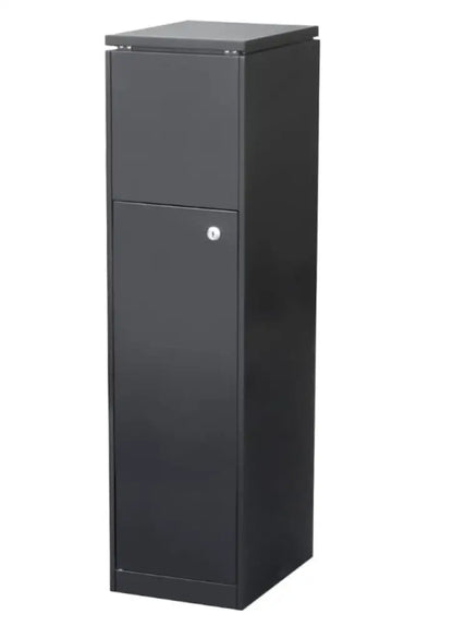 Large Outdoor Parcel Letterbox – Black Wood Grain Finish letter Box