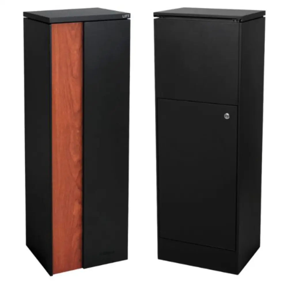 Large Outdoor Parcel Letterbox – Black Wood Grain Finish letter Box