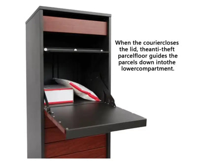 Large Outdoor Parcel Letterbox – Modern Pillar Design with Secure Locking letter Box