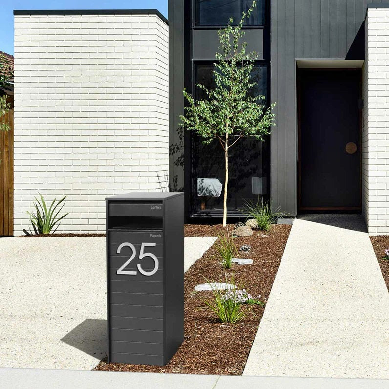 Letterbox Number House Number Stick On Slim - Stainless Steel