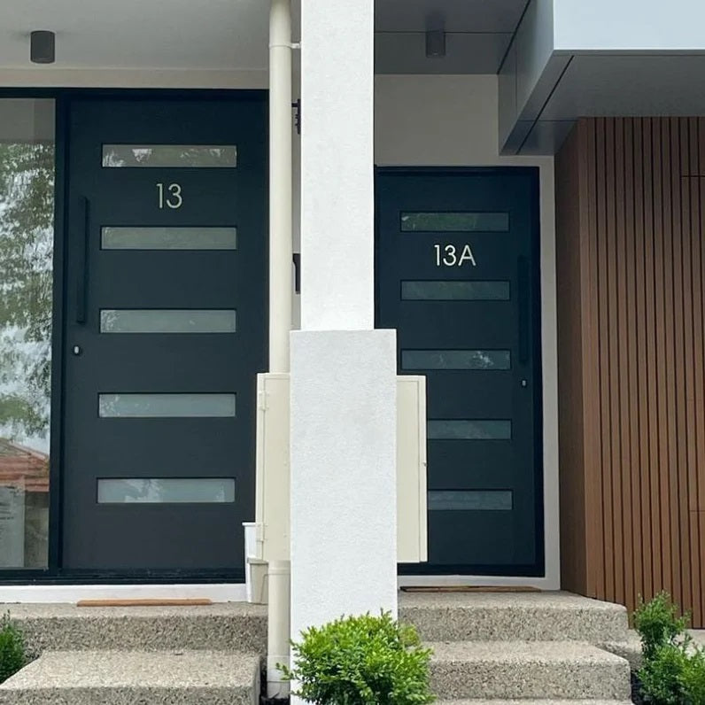 Letterbox Number House Number Stick On Slim - Stainless Steel