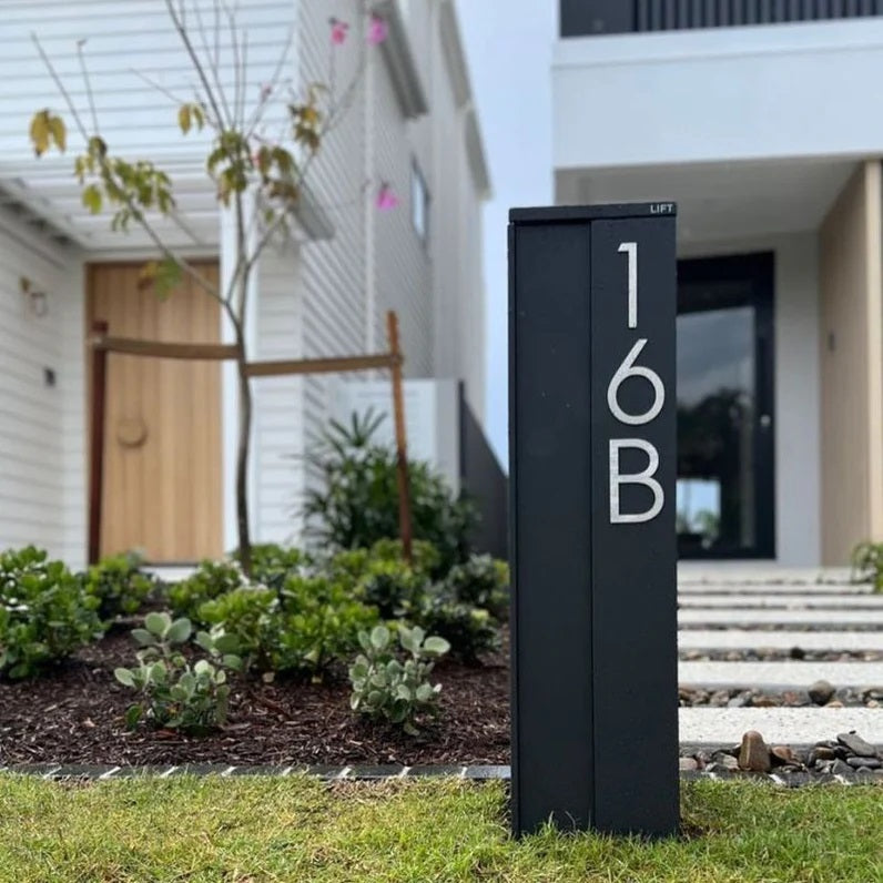 Letterbox Number House Number Stick On Slim - Stainless Steel